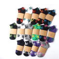 Men Socks Short Maple Leaf Athletic Weed Men Grass Black White Socks